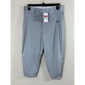 NWT Nike Team Baseball Pants Men's Large Gray Green Dri-FIT Athletic